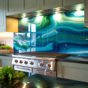 Product Description – High Gloss Resin BBQ Splashback