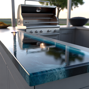 Product Description – High Gloss Resin BBQ Splashback