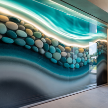Load image into Gallery viewer, Pool Feature Wall – High Gloss Resin with Pebble Texture
