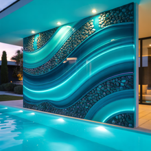 Load image into Gallery viewer, Pool Feature Wall – High Gloss Resin with Pebble Texture