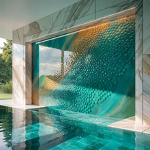 Load image into Gallery viewer, Pool Feature Wall – High Gloss Resin with Pebble Texture