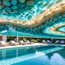 Load image into Gallery viewer, Pool Feature Wall – High Gloss Resin with Pebble Texture