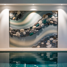 Load image into Gallery viewer, Pool Feature Wall – High Gloss Resin with Pebble Texture