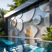 Load image into Gallery viewer, Pool Feature Wall – High Gloss Resin with Pebble Texture