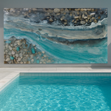 Load image into Gallery viewer, Resin Feature Wall – High Gloss Resin with Pebbles