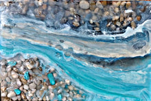 Load image into Gallery viewer, Resin Feature Wall – High Gloss Resin with Pebbles
