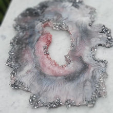 Load image into Gallery viewer, Geode Resin Art with real Crystals