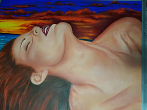 Lay back - Oil Painting