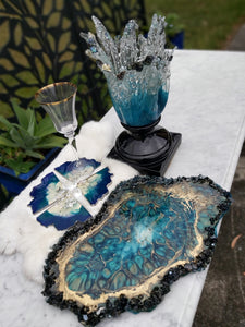 Resin Serving platter or Centrepiece- SOLD