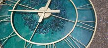 Load image into Gallery viewer, Resin Clock with Crushed Glass -SOLD - Orders yours today