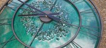 Load image into Gallery viewer, Resin Clock with Crushed Glass -SOLD - Orders yours today