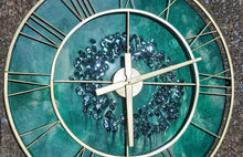 Load image into Gallery viewer, Resin Clock with Crushed Glass -SOLD - Orders yours today