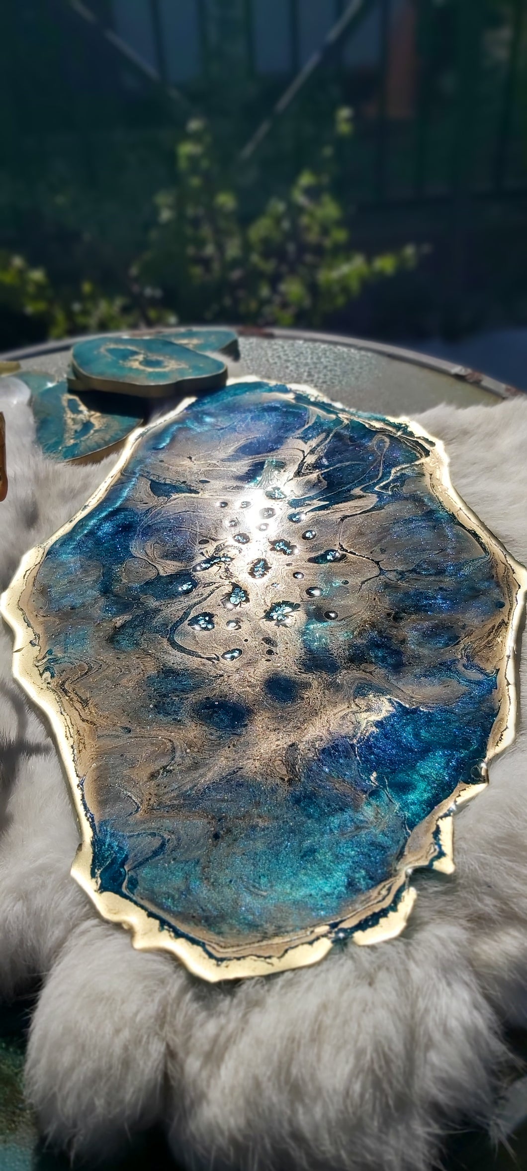 Resin Geode Platter