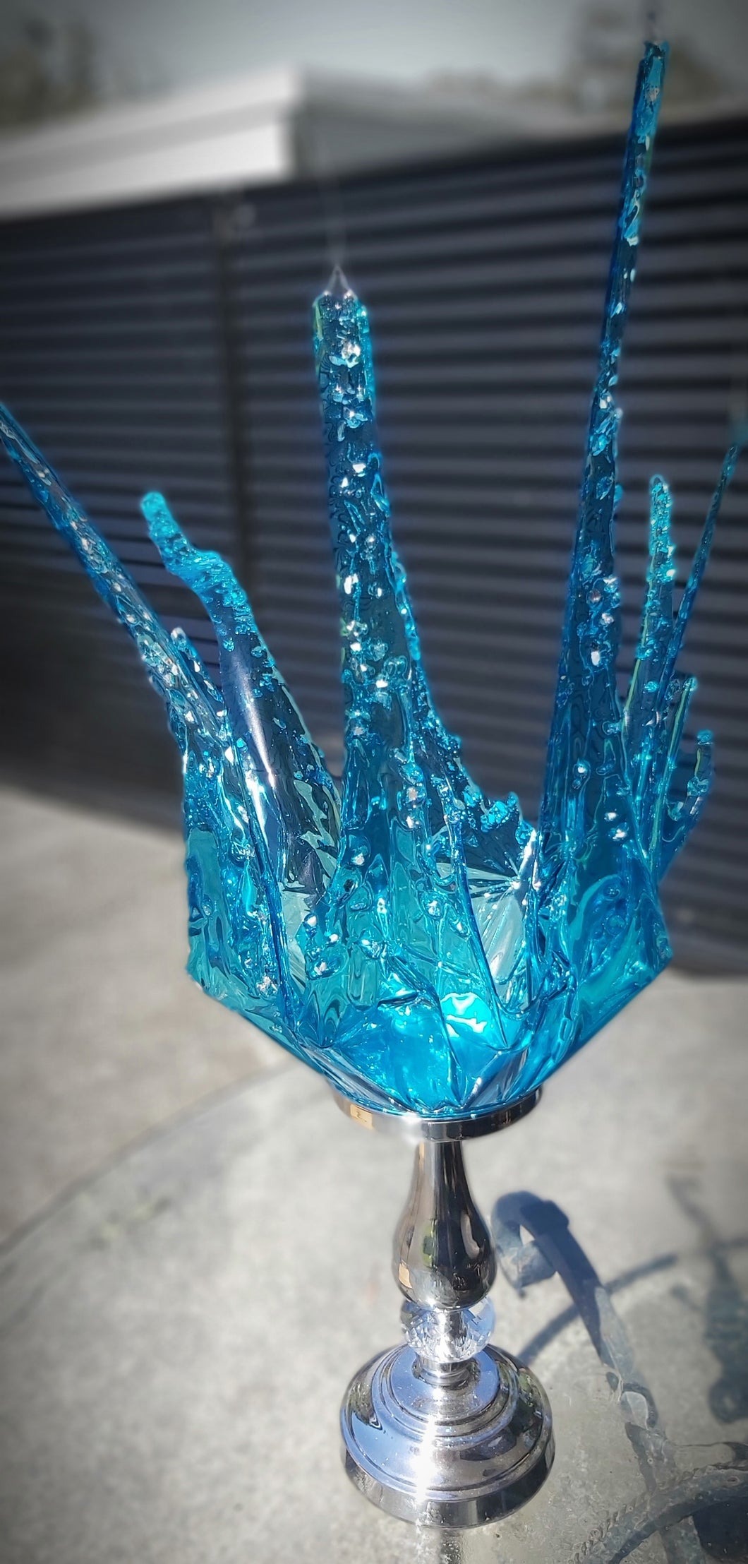 Resin Art Vase, Candleholder, Centrepiece