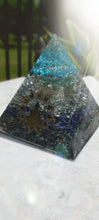 Load image into Gallery viewer, 15cm Organite pyramid with real healing Crystals and EMF protection. Great gift 🎁