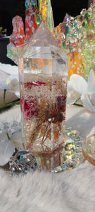 Resin Crystal Floral Light