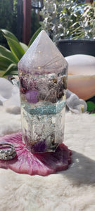 Resin Crystal Floral Light