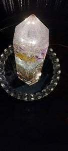 Resin Crystal Floral Light