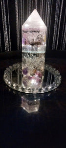 Resin Crystal Floral Light