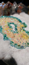 Load image into Gallery viewer, Irridised Resin Geode Platter