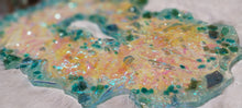 Load image into Gallery viewer, Irridised Resin Geode Platter