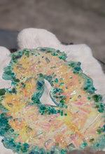 Load image into Gallery viewer, Irridised Resin Geode Platter