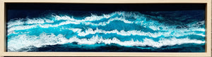 Resin Dark Beach - Framed - Wall Art