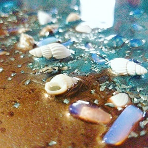 SOLD Seashells & Gem stones on the seashore