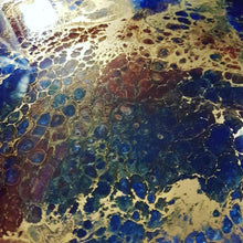 Load image into Gallery viewer, Side Table with resin art