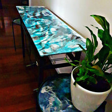 Load image into Gallery viewer, Wine rack with marble resin effects