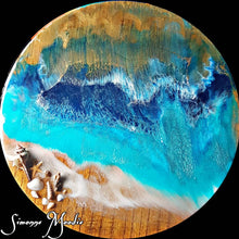 Load image into Gallery viewer, Storage basket with resin art - SOLD