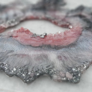 Geode Resin Art with real Crystals