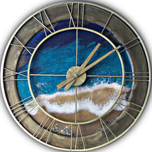 Load image into Gallery viewer, Ocean theme - Resin Seascape Clock - SOLD