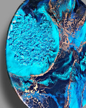 Load image into Gallery viewer, Resin &amp; Crystaline Abstract wall Art - Sold