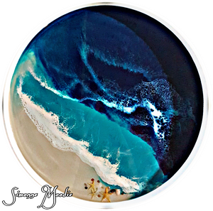 Ocean theme Resin Art Coffee Table- Sold