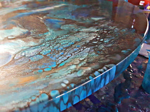 Dining table in resin or wall art