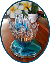 Load image into Gallery viewer, Resin Art Candle Holder, Vase, Centrepiece - SOLD