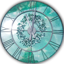 Load image into Gallery viewer, Resin Clock with Crushed Glass -SOLD - Orders yours today