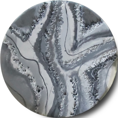 Resin Geode - Soft Grey Pallette