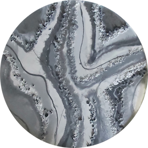 Resin Geode - Soft Grey Pallette