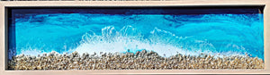 Ocean Seascape with crushed mirror