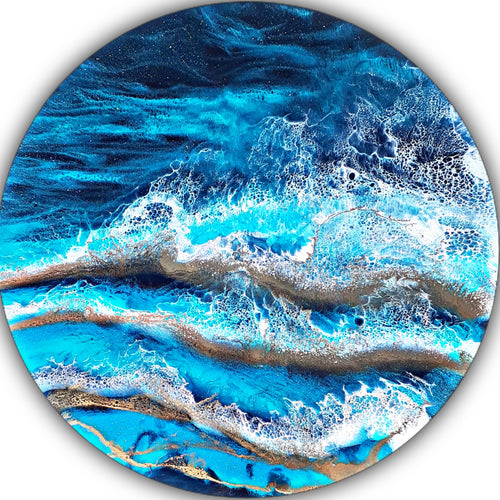 Golden Beach - Resin Seascape - SOLD Order yours today