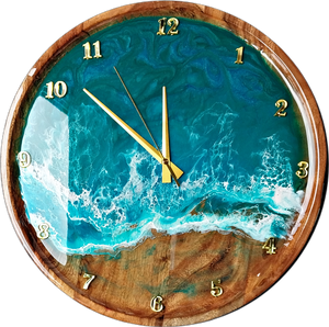 Seascape Resin Clock