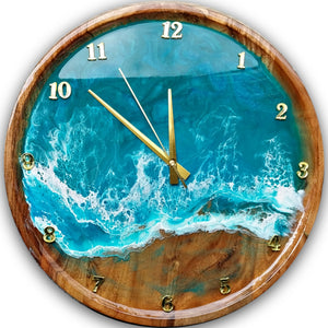 Seascape Resin Clock
