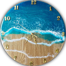 Load image into Gallery viewer, Seascape Resin Clock - SOLD