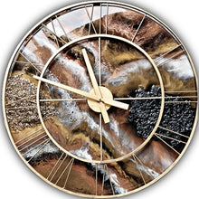 Load image into Gallery viewer, Lux Clock with resin crystaline 60cm