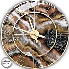Load image into Gallery viewer, Lux Clock with resin crystaline 60cm