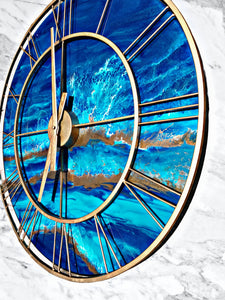 Resin Clock - Inspired by Ocean - 60cm