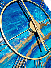 Load image into Gallery viewer, Resin Clock - Inspired by Ocean - 60cm