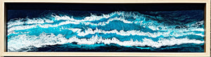 Resin Dark Beach - Framed - Wall Art